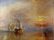 J.M.W. Turner The  Fighting Temeraire Tugged to het last berth to be Broken Up (mk09) Spain oil painting reproduction